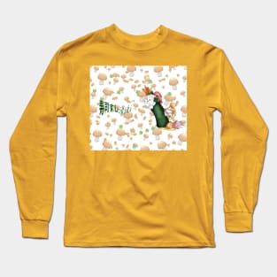 sushi roll cute dog rice Long Sleeve T-Shirt